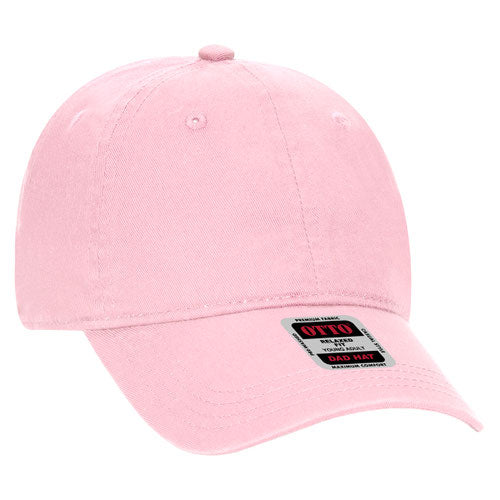 OTTO CAP 6 Panel Low Profile Dad Hat - Solid Color