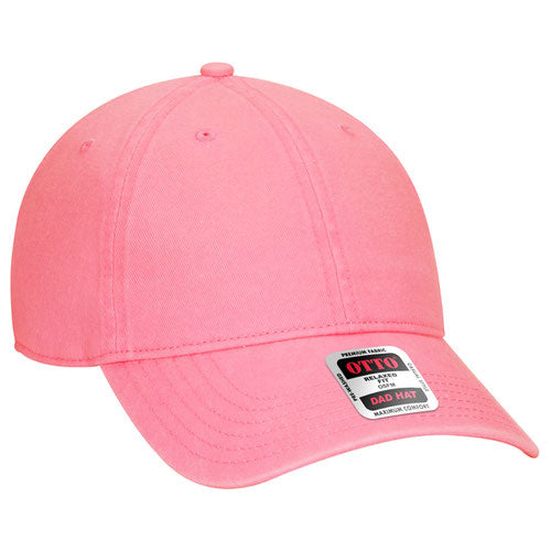 OTTO CAP 6 Panel Low Profile Dad Hat - Garment Washed