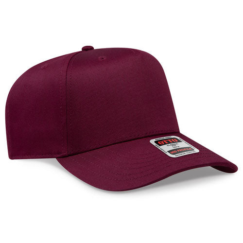 OTTO CAP 5 Panel Mid Profile Baseball Cap - Solid Colors