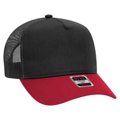 OTTO CAP 5 Panel Structured Trucker Hat - Crown Split