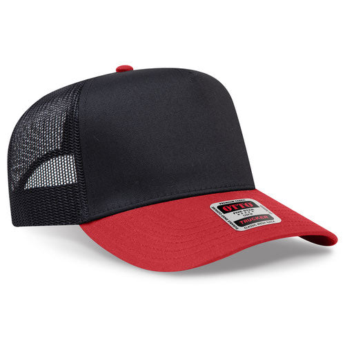 OTTO CAP 5 Panel Structured Trucker Hat - Crown Split