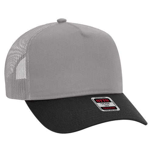 OTTO CAP 5 Panel Structured Trucker Hat - Crown Split