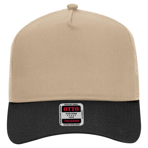 OTTO CAP 5 Panel Structured Trucker Hat - Crown Split