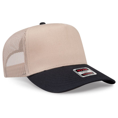 OTTO CAP 5 Panel Structured Trucker Hat - Crown Split