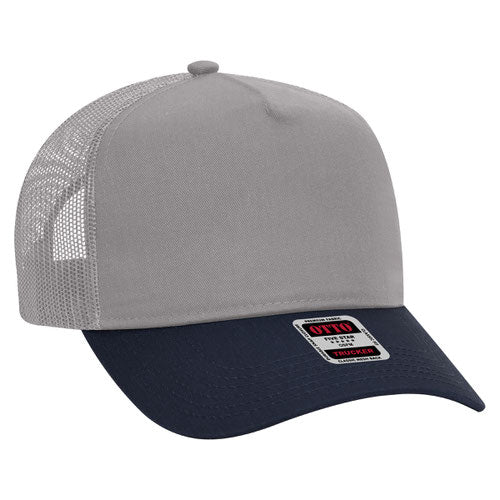 OTTO CAP 5 Panel Structured Trucker Hat - Crown Split