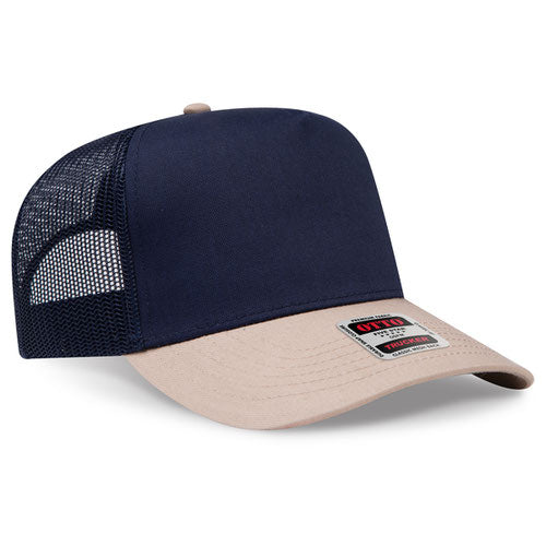 OTTO CAP 5 Panel Structured Trucker Hat - Crown Split