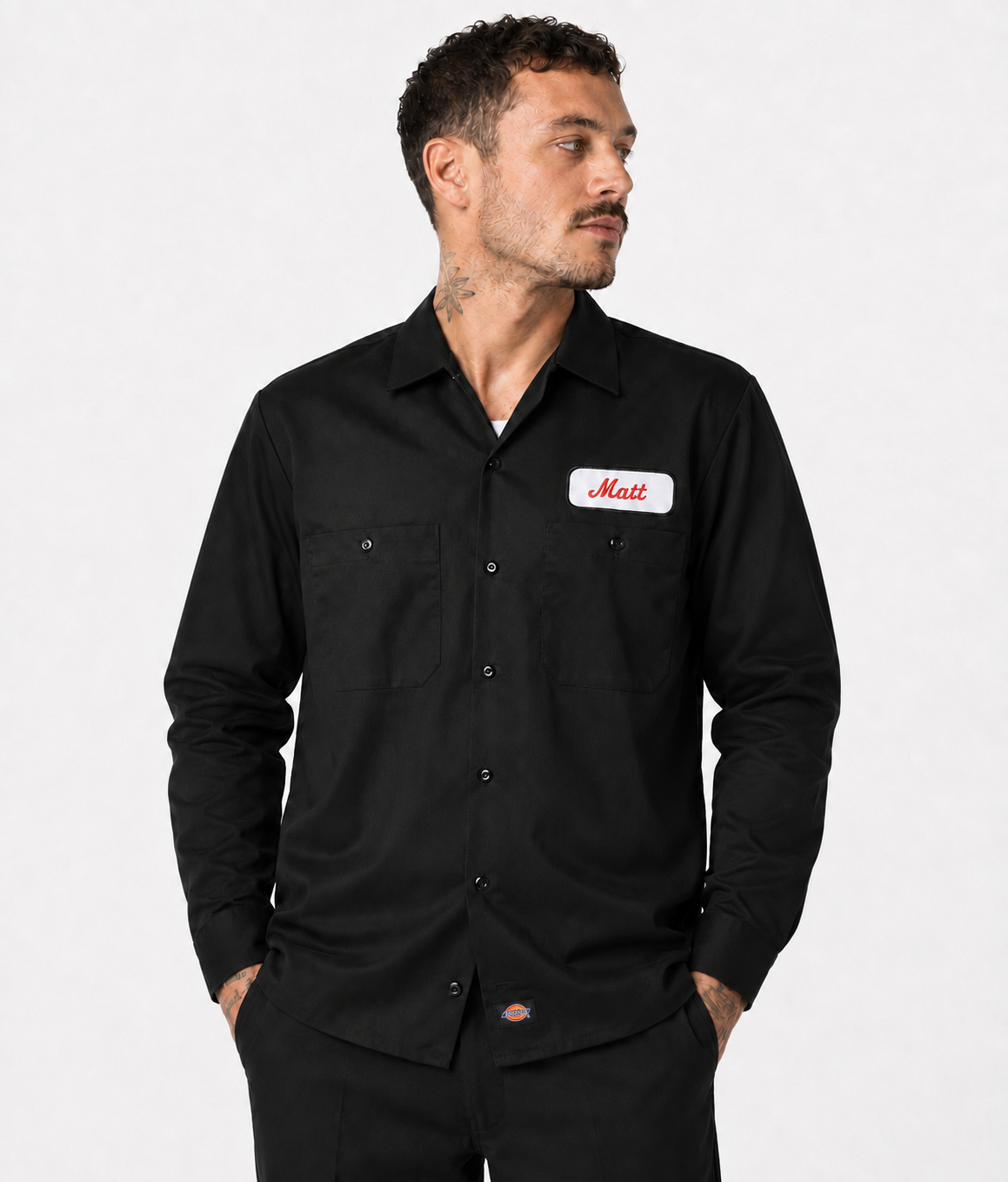 One Patch Men's Industrial Long Sleeve Work Shirt