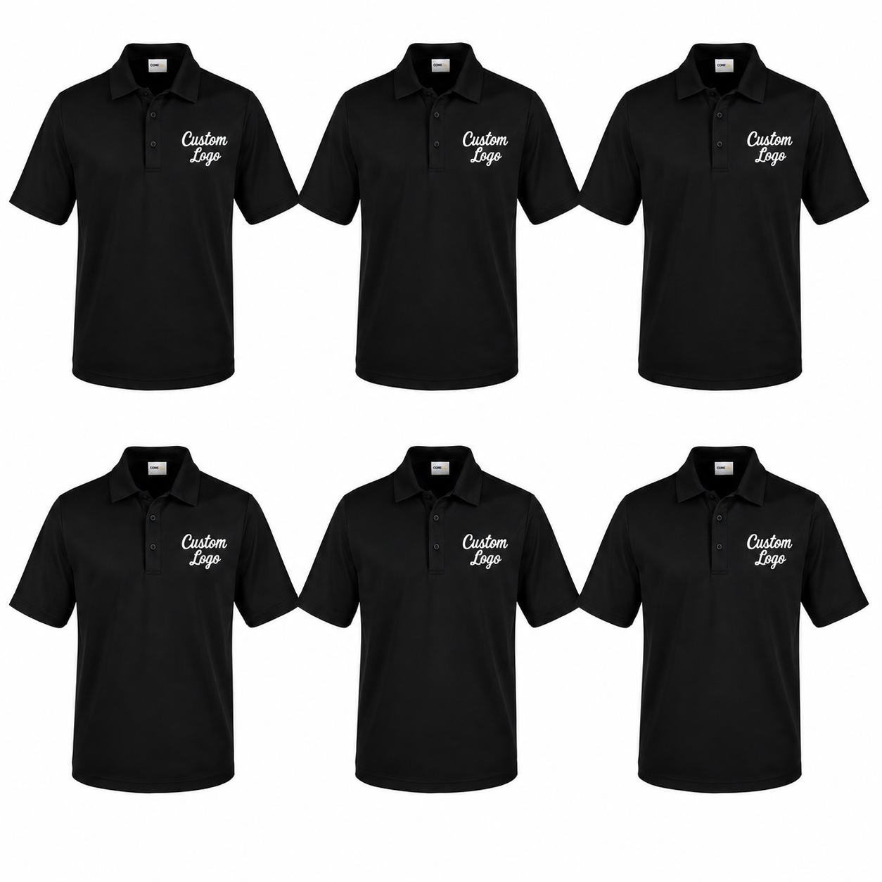 (6) Pack Men's Performance Polo