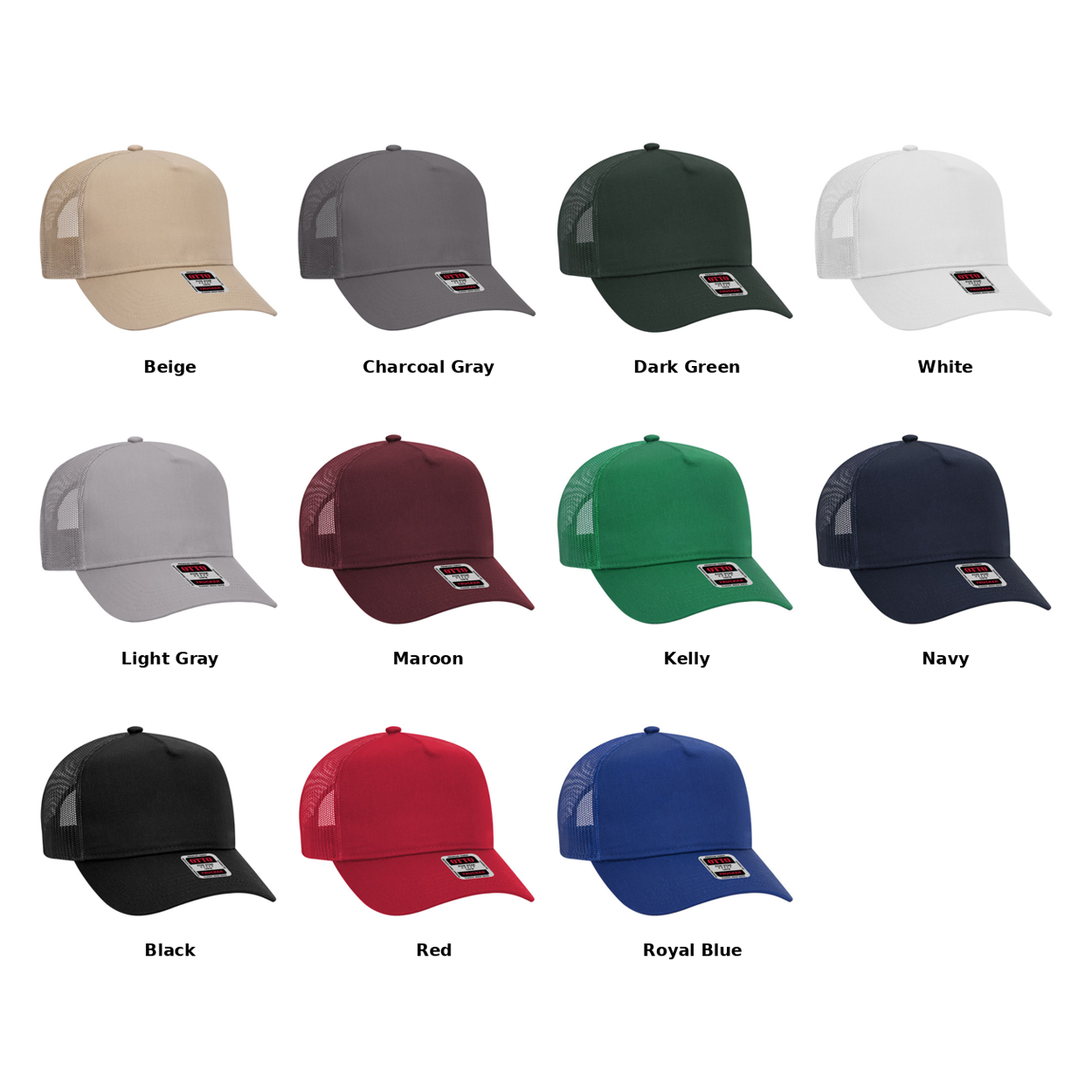 OTTO CAP 5 Panel Structured Trucker Hat