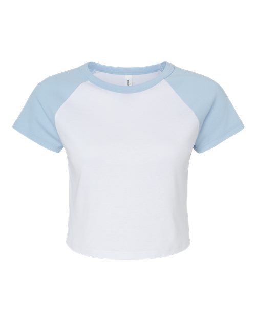 Custom Embroidered Micro Rib Raglan Baby Tee