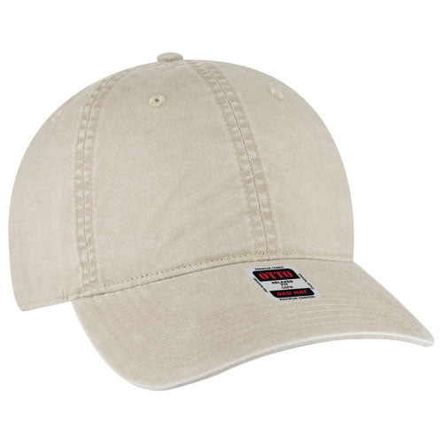 OTTO CAP 6 Panel Low Profile Dad Hat - Garment Washed