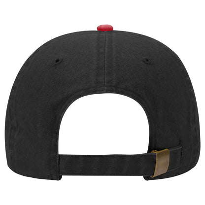 OTTO CAP 6 Panel Low Profile Dad Hat - Garment Washed / Crown Split