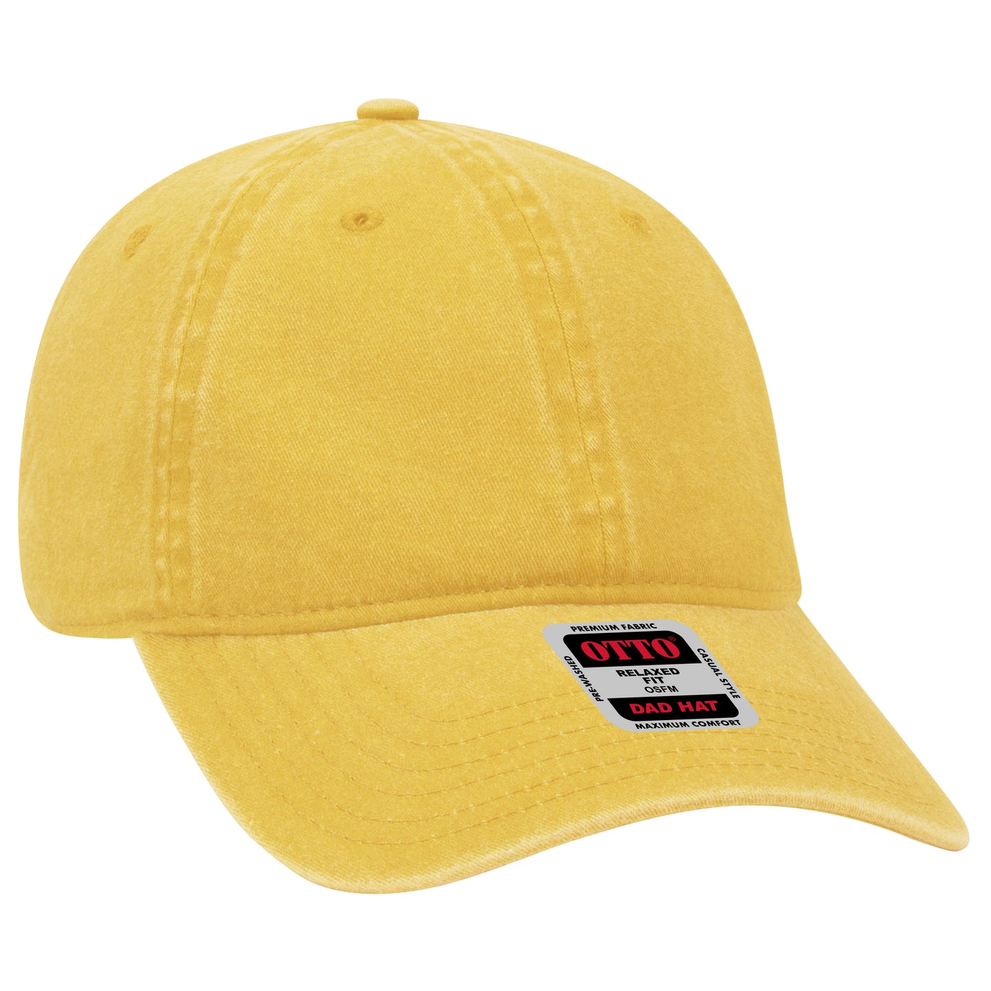 OTTO CAP 6 Panel Low Profile Dad Hat - Garment Washed