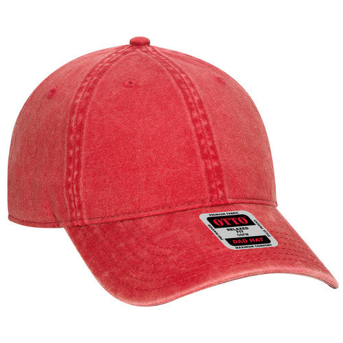OTTO CAP 6 Panel Low Profile Dad Hat - Garment Washed