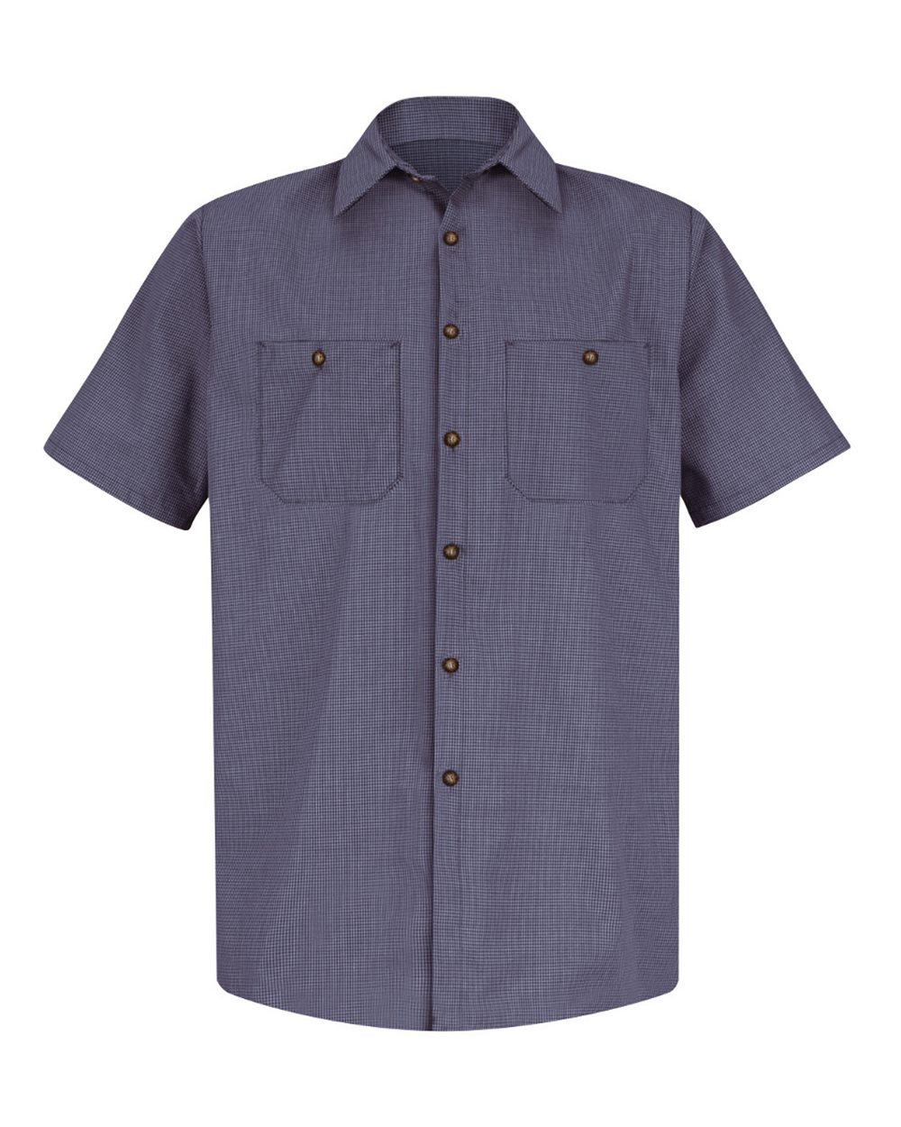 Men's Industrial Short Sleeve Work Shirt - Striped