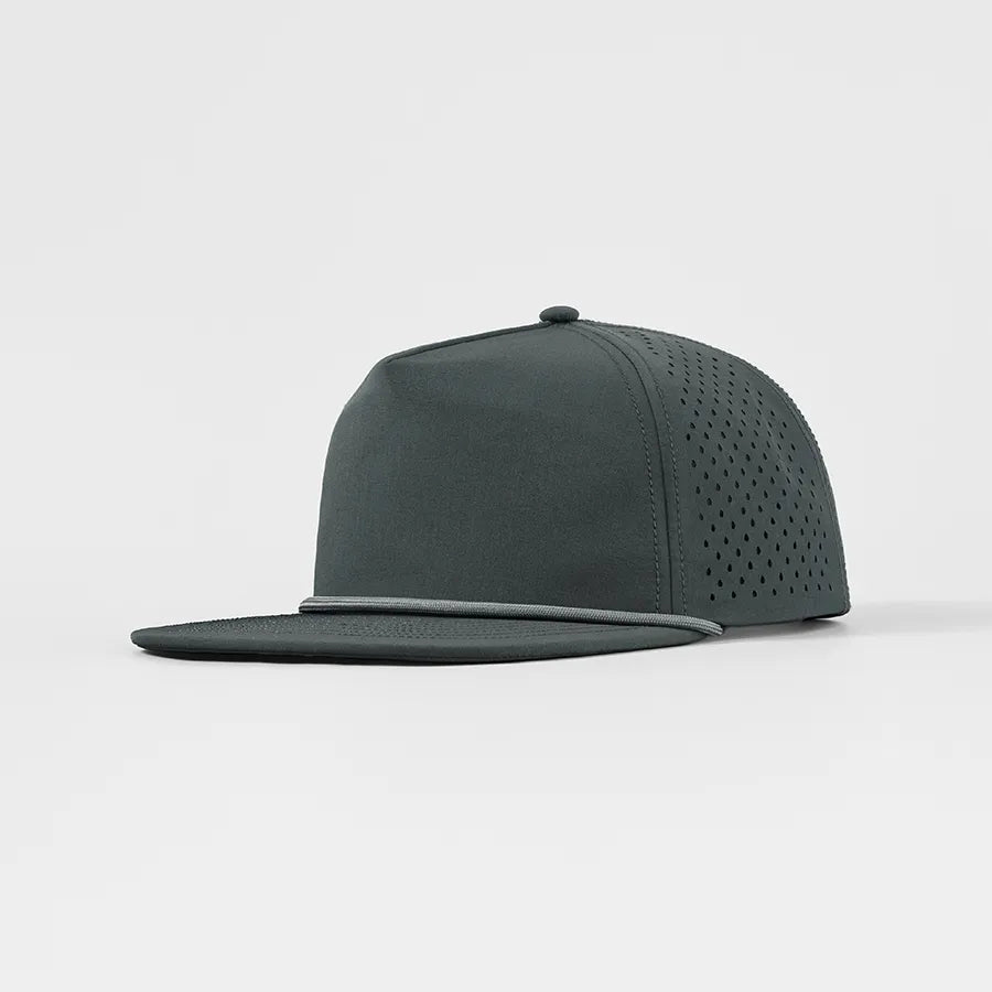 Foremost Blank Water Repellent 5 Panel Snapback Golf Hats with Rope