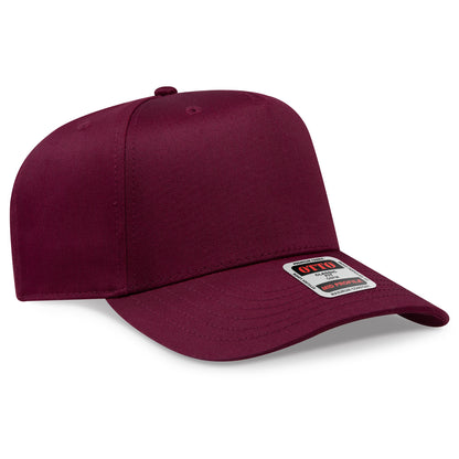 OTTO CAP 5 Panel Mid Profile Baseball Cap - Solid Colors