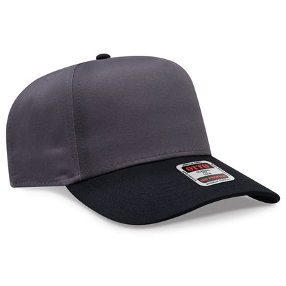 OTTO CAP 5 Panel Mid Profile Baseball Cap - Crown Split