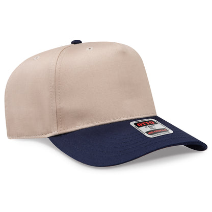 OTTO CAP 5 Panel Mid Profile Baseball Cap - Crown Split