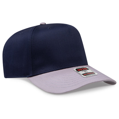 OTTO CAP 5 Panel Mid Profile Baseball Cap - Crown Split
