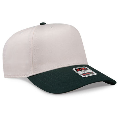 OTTO CAP 5 Panel Mid Profile Baseball Cap - Crown Split