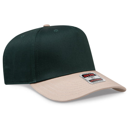 OTTO CAP 5 Panel Mid Profile Baseball Cap - Crown Split