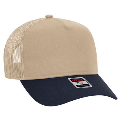 OTTO CAP 5 Panel Structured Trucker Hat - Crown Split