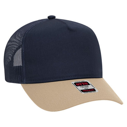 OTTO CAP 5 Panel Structured Trucker Hat - Crown Split
