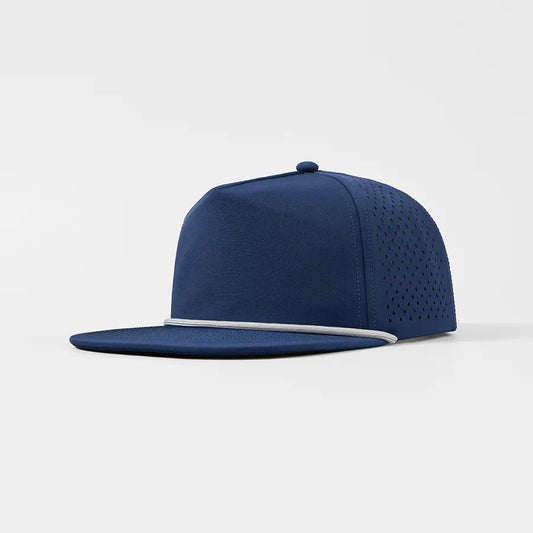 Foremost Blank Water Repellent 5 Panel Snapback Golf Hats with Rope