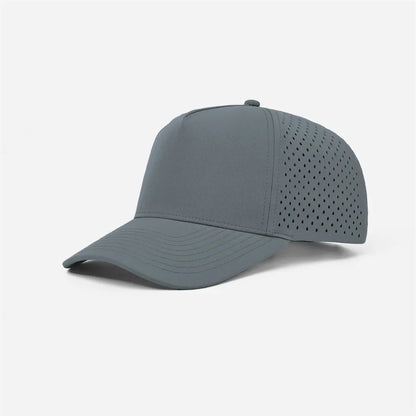 Foremost Blank Laser Perforated 5 Panel Performance Snapback Golf Hat