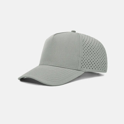 Foremost Blank Laser Perforated 5 Panel Performance Snapback Golf Hat