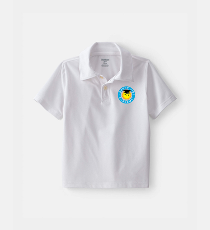 Toddler Boy Uniform Piqué Polo Shirt - White