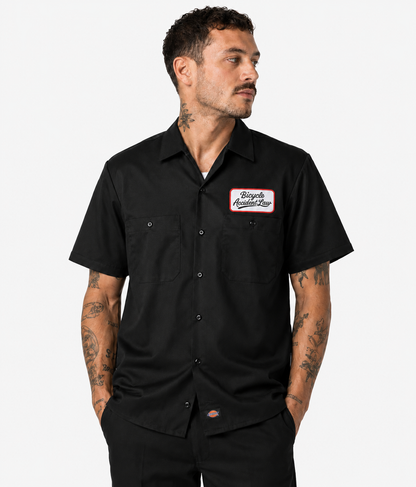 One Patch Men's Industrial Short Sleeve Work Shirt