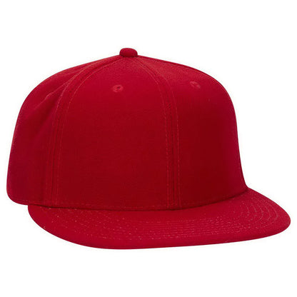 OTTO CAP 123-969 "OTTO FIT" 6 Panel Mid Profile Flat Visor Baseball Cap