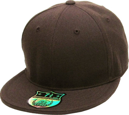 KBETHOS Original 6 Panel Flat Brim True-Fit Fitted Cap