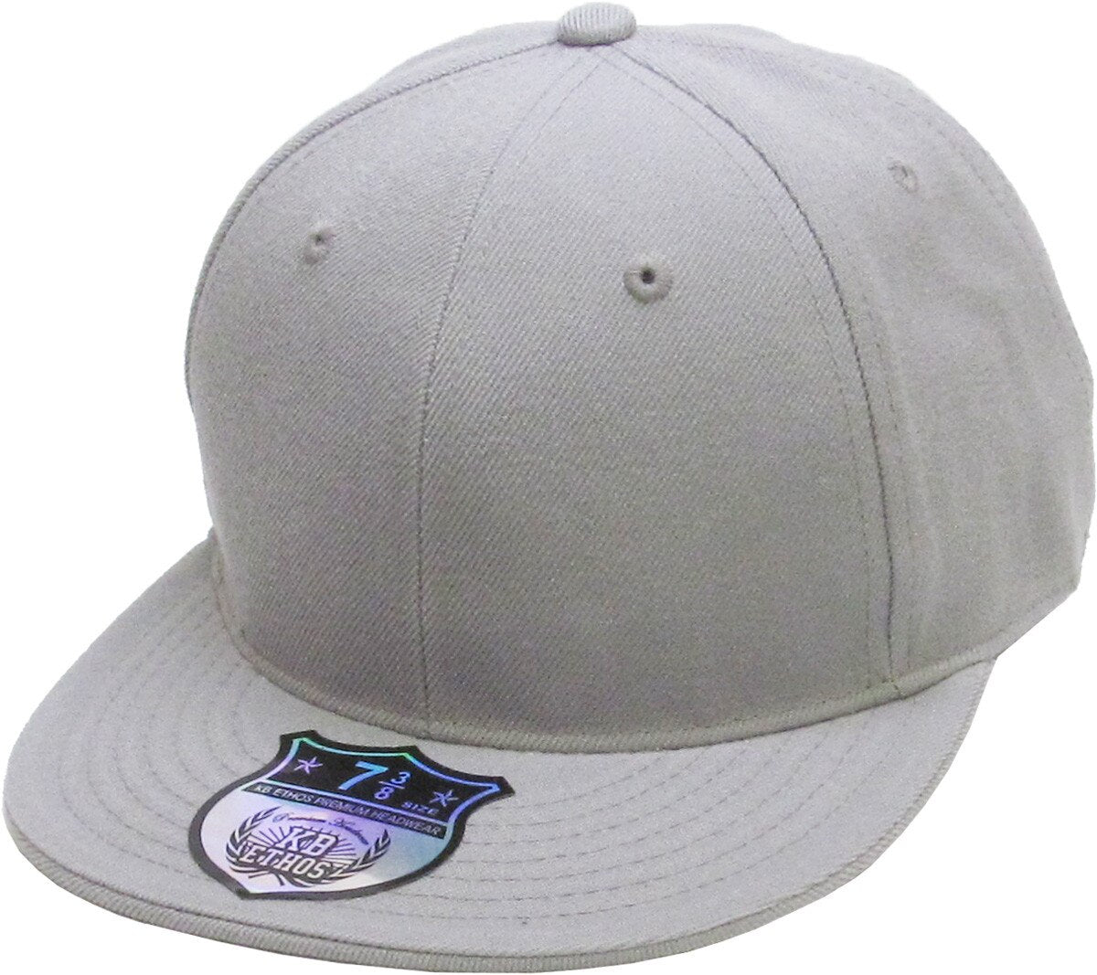 KBETHOS Original 6 Panel Flat Brim True-Fit Fitted Cap