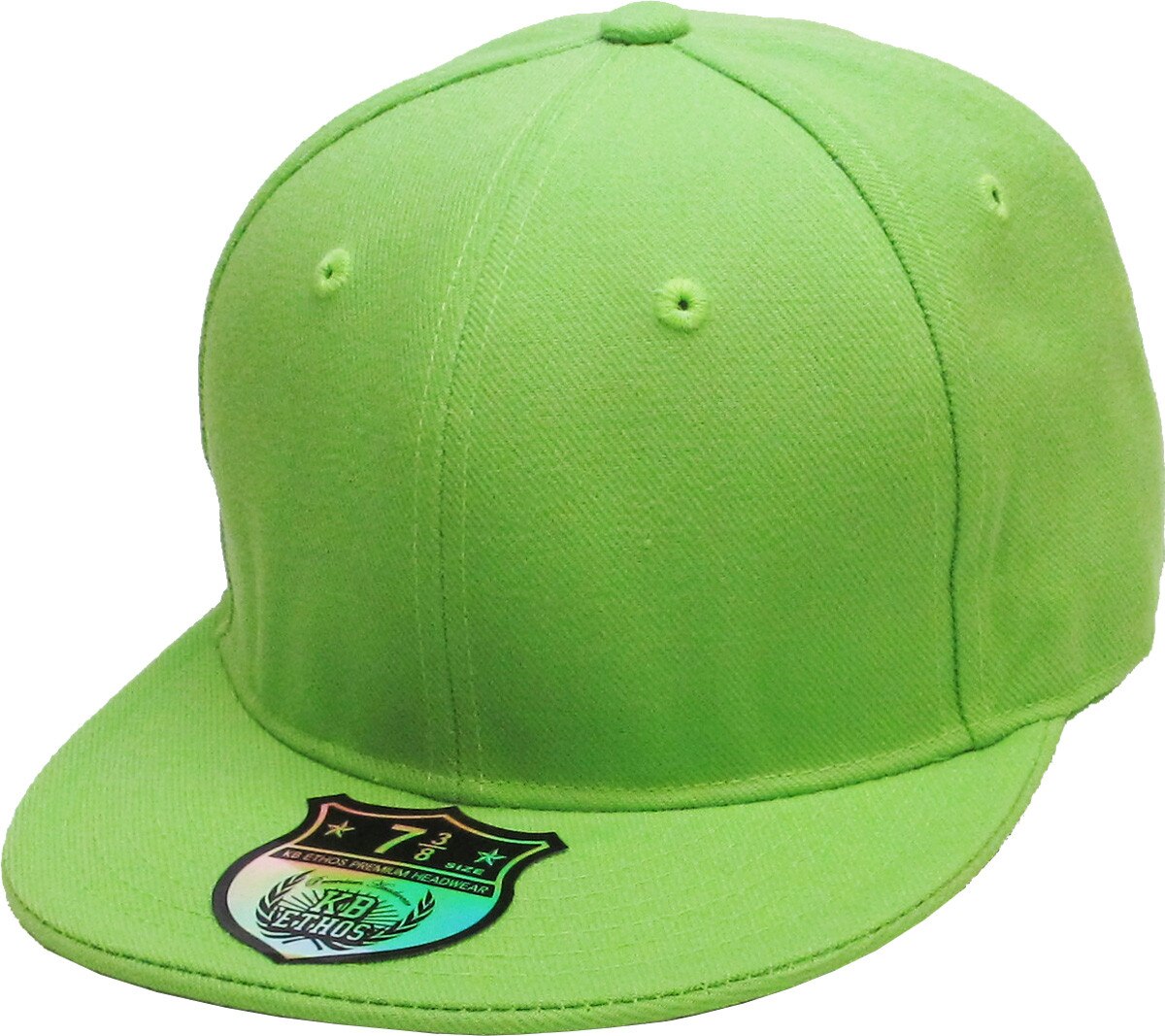 KBETHOS Original 6 Panel Flat Brim True-Fit Fitted Cap