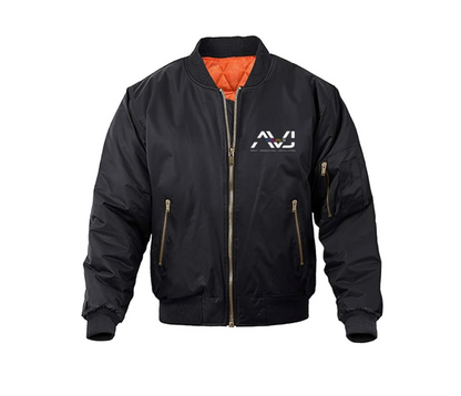 AVJ - bomber jacket front and back Logo embroidered