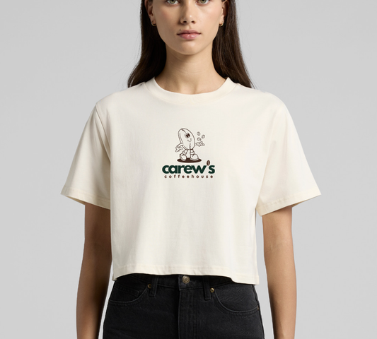 Cropped Tshirts- Carew's Coffee House