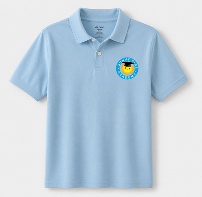 Sunnyside Academy Boys Uniform Piqué Polo Shirt - Light Blue