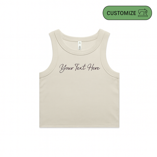 Custom Embroidered Women's Cotton Tank Top
