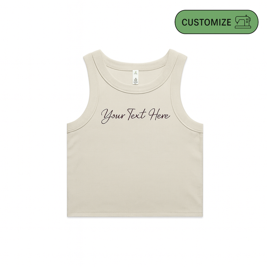 Custom Embroidered Women's Cotton Tank Top