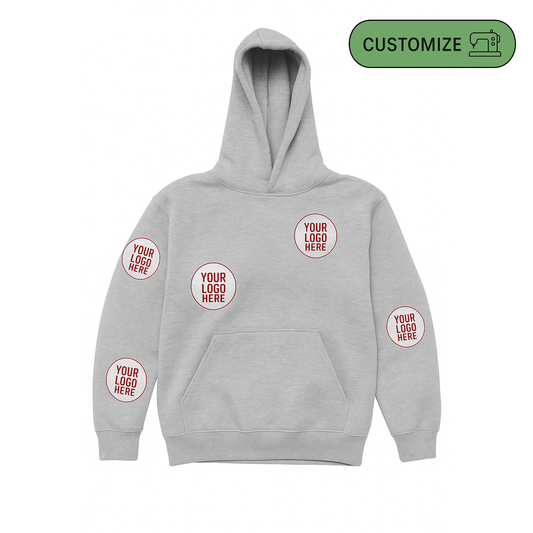 Custom Embroidered 5-Spot Logo Hoodie