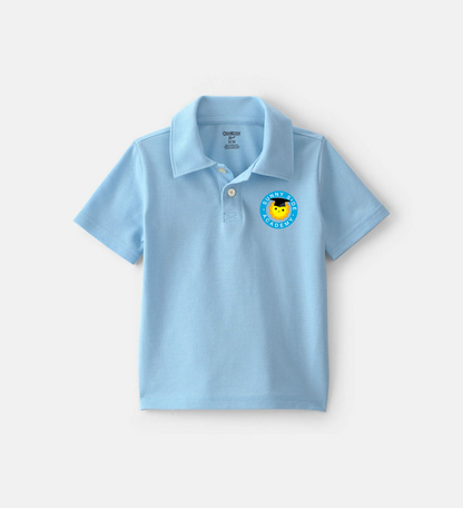 Toddler Boy Uniform Piqué Polo Shirt - Light Blue