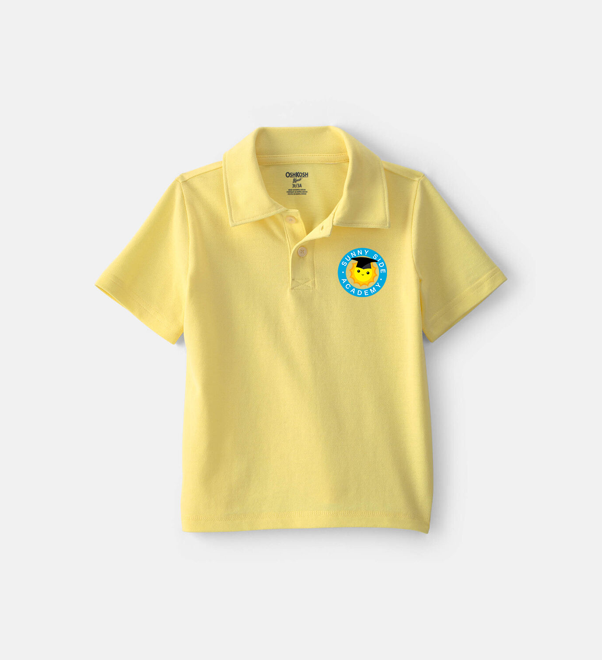 Toddler Boy Uniform Piqué Polo Shirt - Yellow